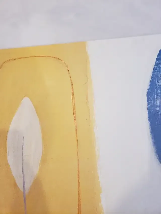 Colourful autumn leaf print 55x22 inches, wall art, picture image indicator(3)