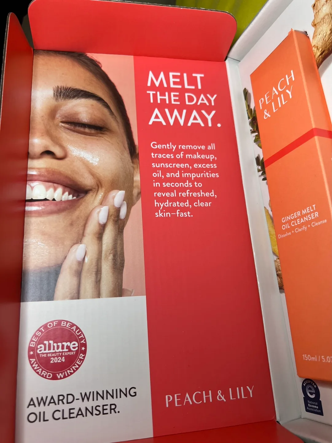 Peach and lily ginger melt oil cleanser new skincare image indicator(4)