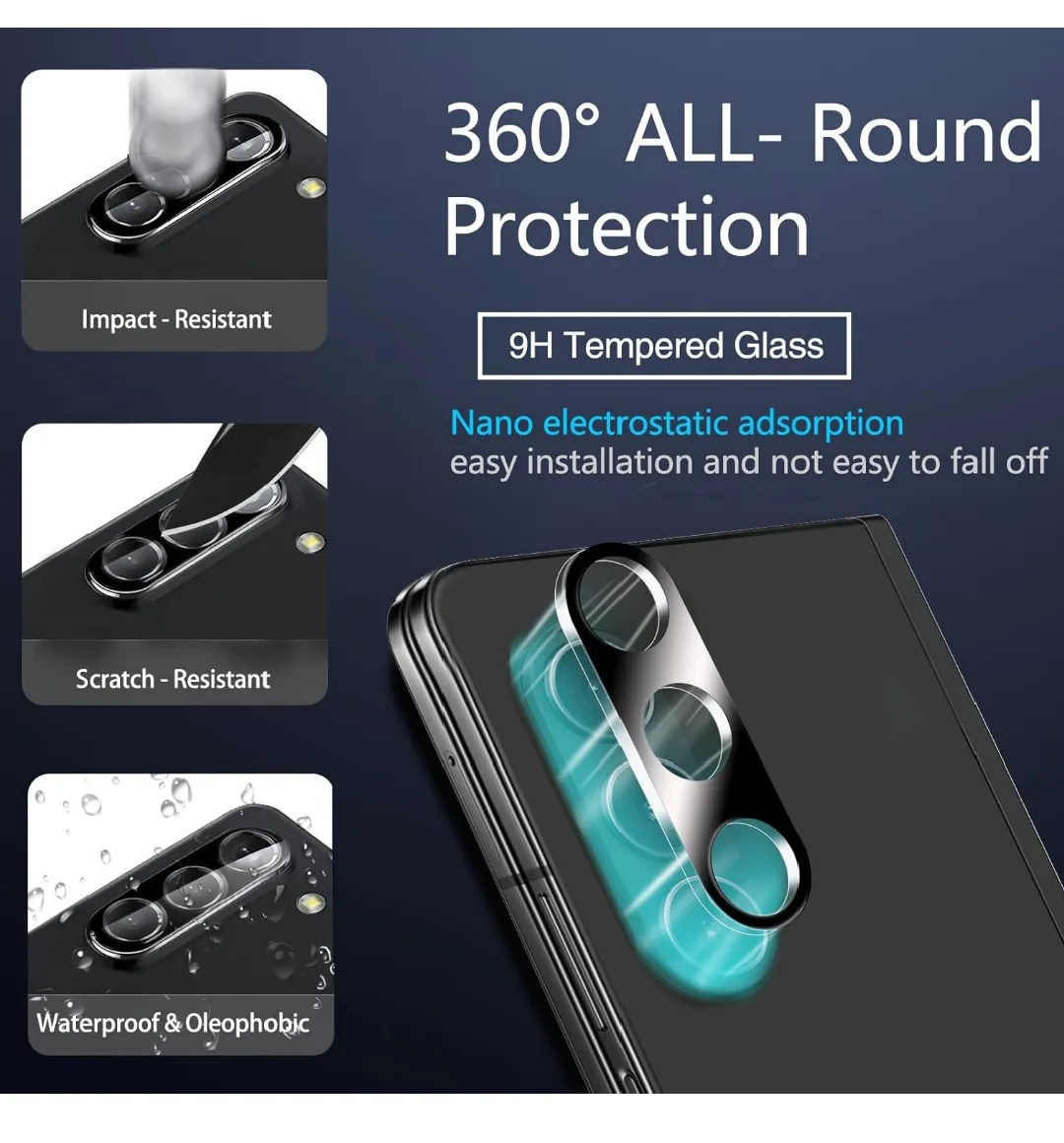 Samsung Z Fold 6 screen protector (9 in 1) image indicator(6)