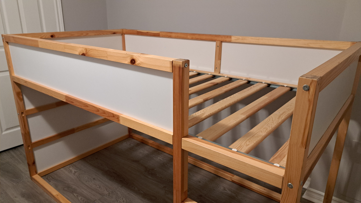 Ikea children twin bed with tent - photo 3