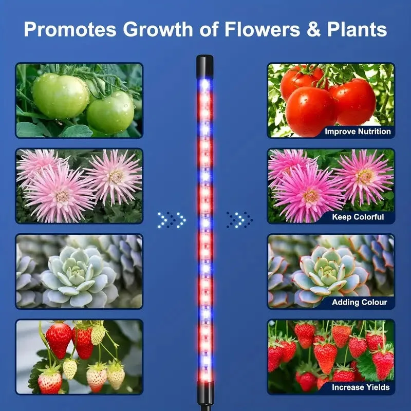 3-Head Indoor Plant Grow Light Lamp with Adjustable Gooseneck image indicator(8)