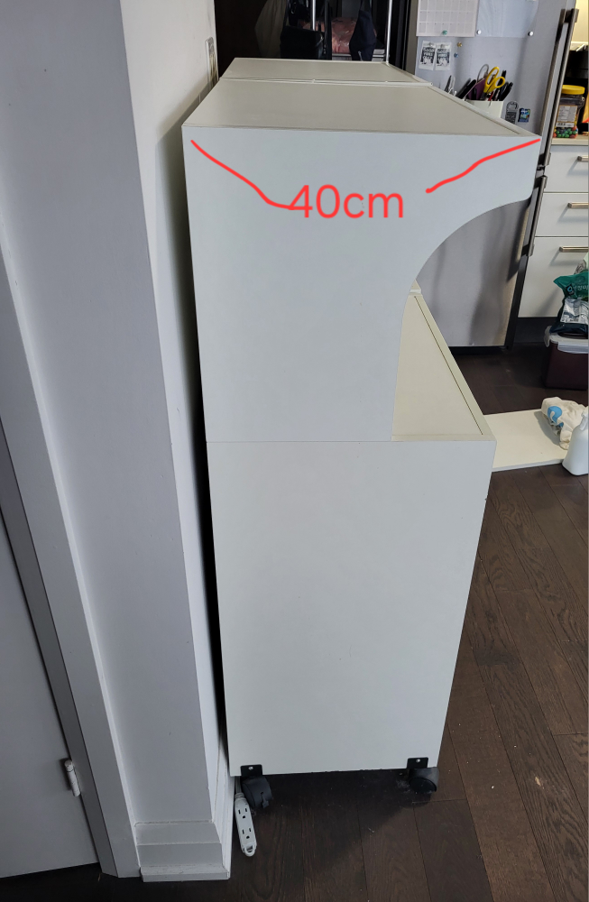 White Kitchen Storage Cabinet (ONE) - photo 2