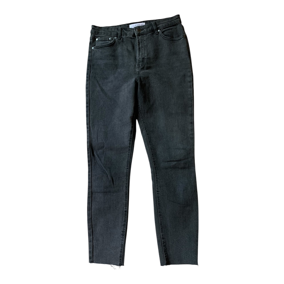 Dark Grey High Waisted Skinny ‘Mom’  Jeans Size 7