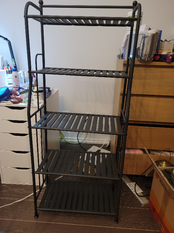 Black Metal 5-Tier Shelf - photo 2