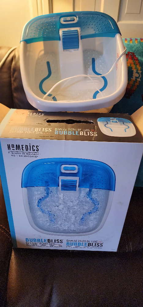 Homedics Bubble Bliss Deluxe Foot Spa