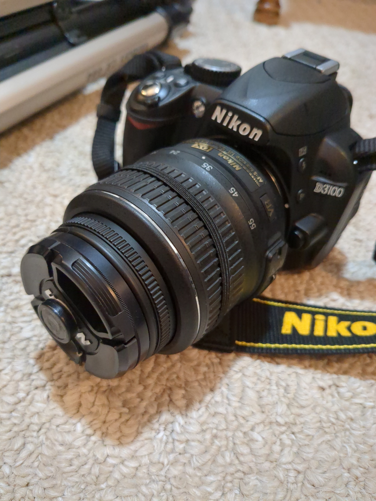 Nikon D3100 DSLR Camera with Lens and Accessories