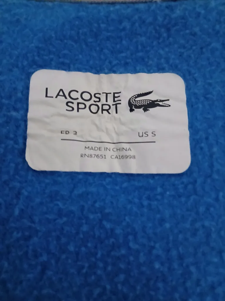 men's small Lacoste hoodie MSRP $240 thumbnail