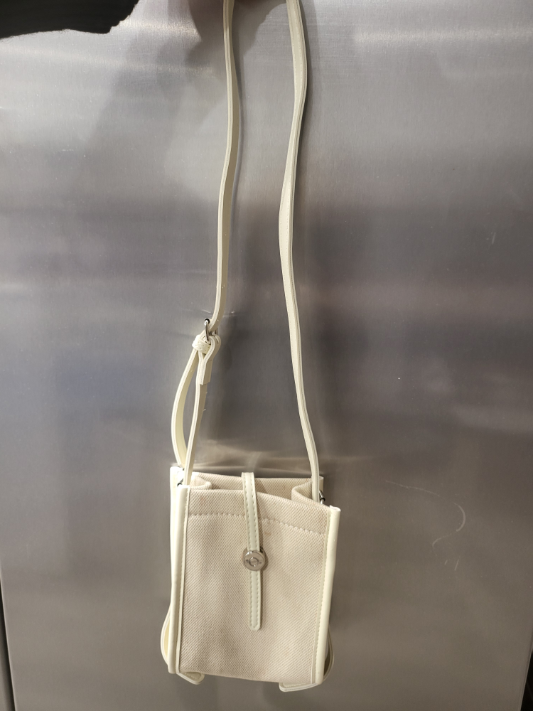 Mini Cream Canvas Crossbody/Shoulder Bag - photo 3