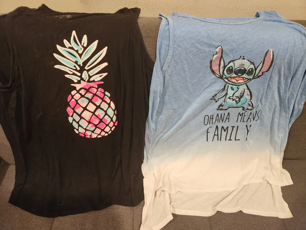 Pineapple and Lilo and Stitch flowy tank tops image indicator(2)