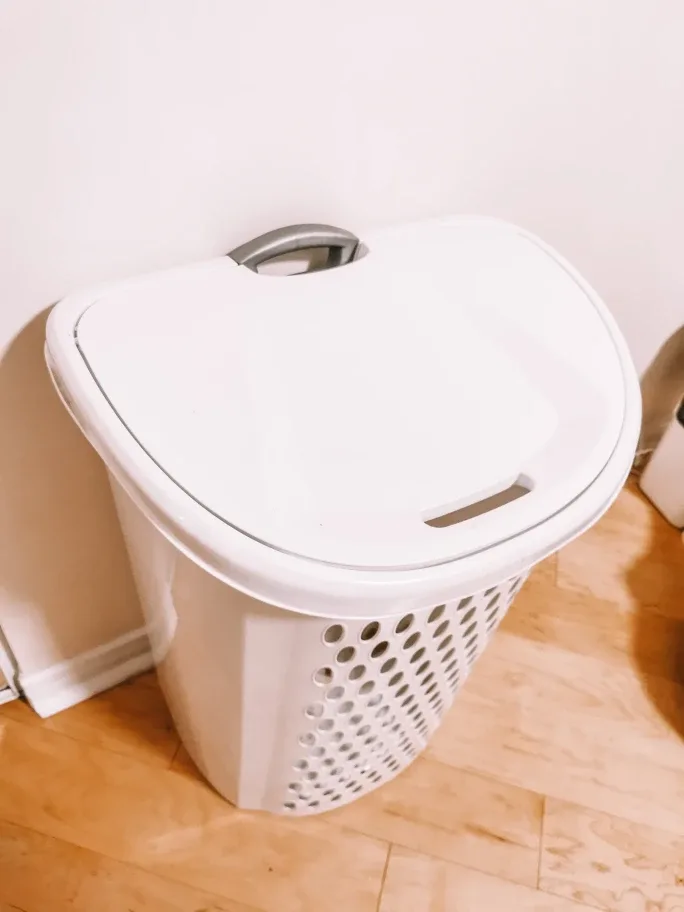Wheeled Clothes Hamper with Adjustable Handle #ThriftyPicks thumbnail