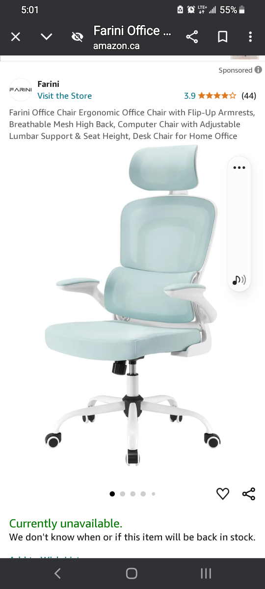 Farini Office Chair - Unassembled