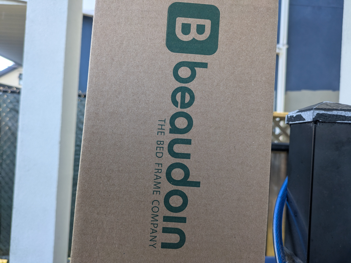 Beaudoin Bed Frame queen new in box