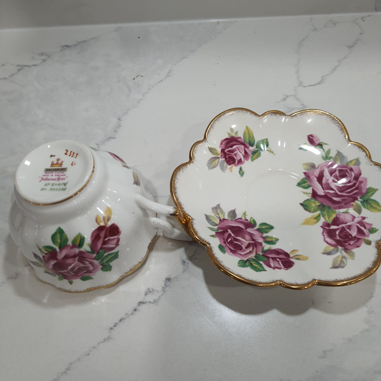 Vintage Salisbury Juliana Rose Tea Cup - photo 4