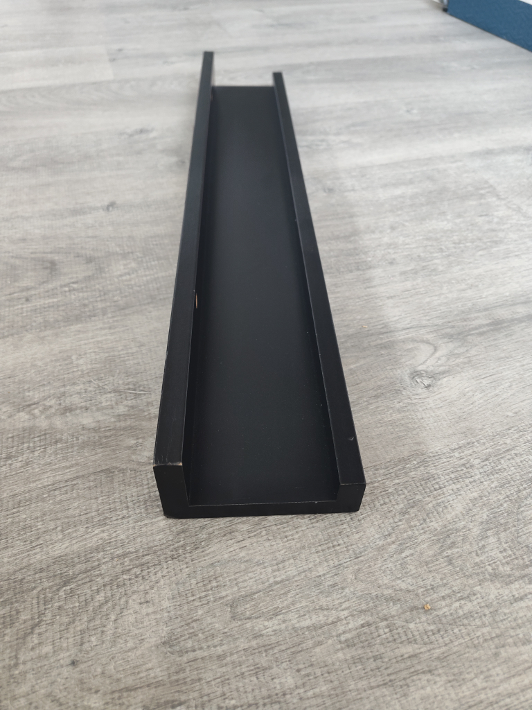 IKEA RIBBA Black Wall Shelf