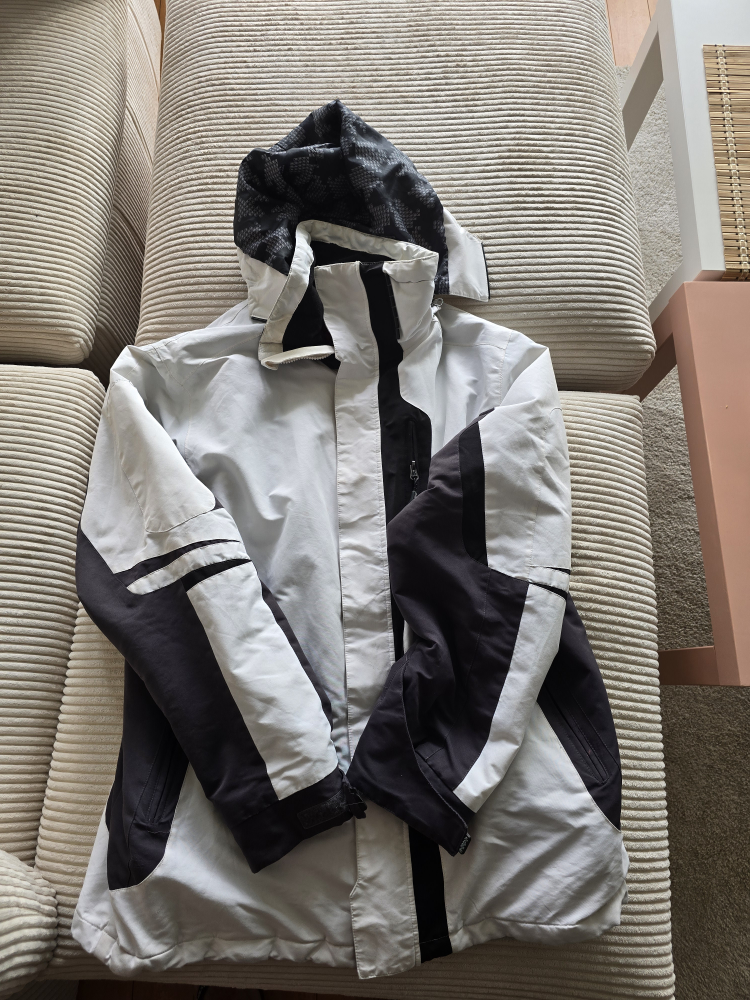 White and Black Ski Jacket