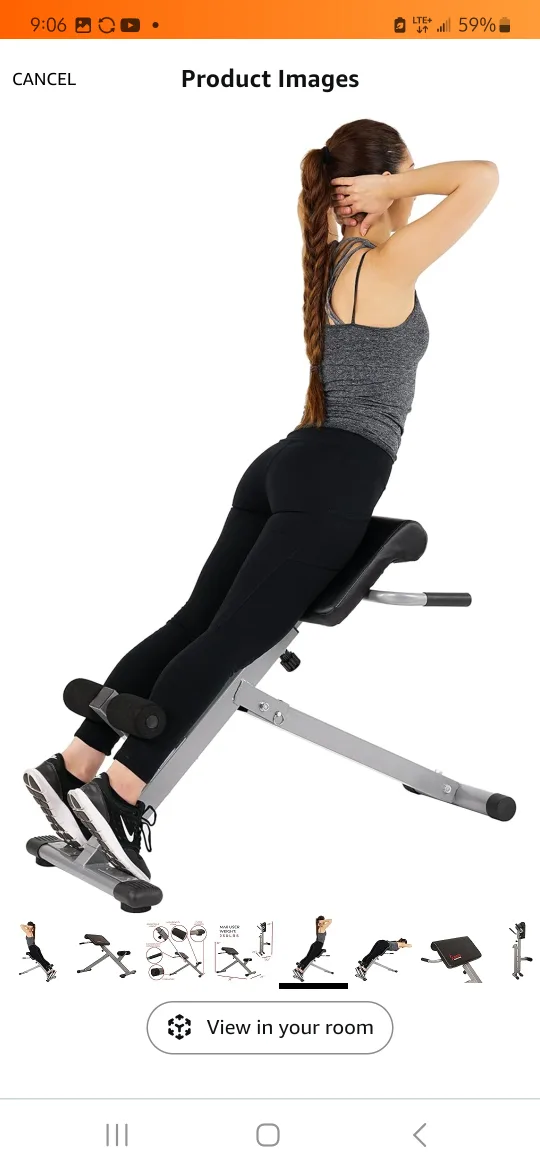 Sunny Health & Fitness Hyper Extension Bench image indicator(5)