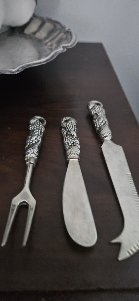 silver cheese utensil set - photo 4