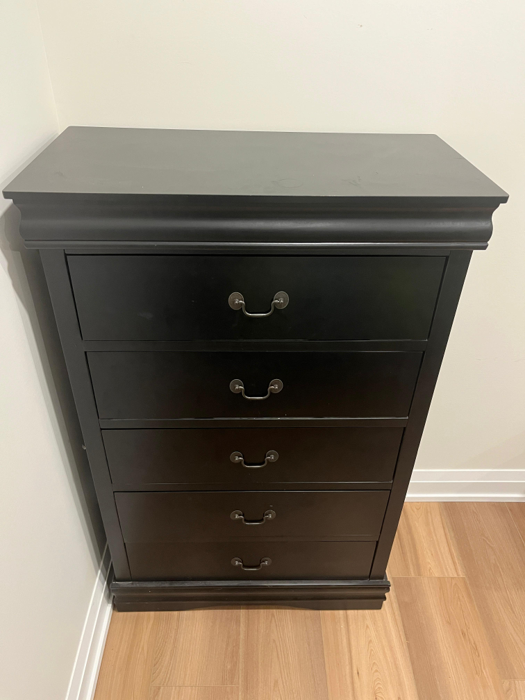Hardwood Chest of Drawers in Chocolate Color - photo 3