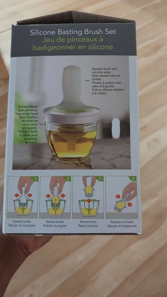 BNIB Luciano Gourmet Silicone Basting Brush Set image indicator(3)