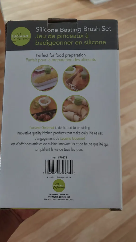 BNIB Luciano Gourmet Silicone Basting Brush Set image indicator(4)