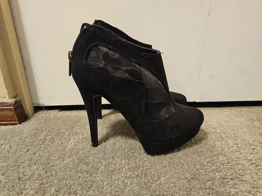 Black Suede Booties image indicator(2)
