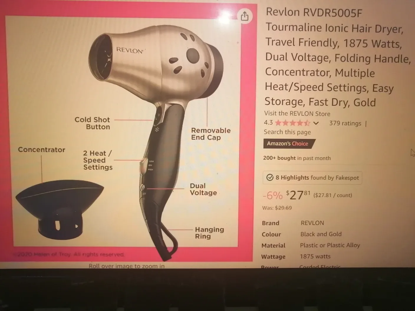 Revlon Hair dryer image indicator(8)