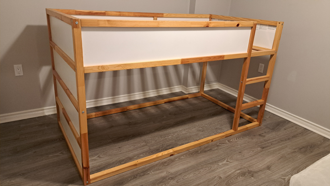 Ikea children twin bed with tent - photo 4