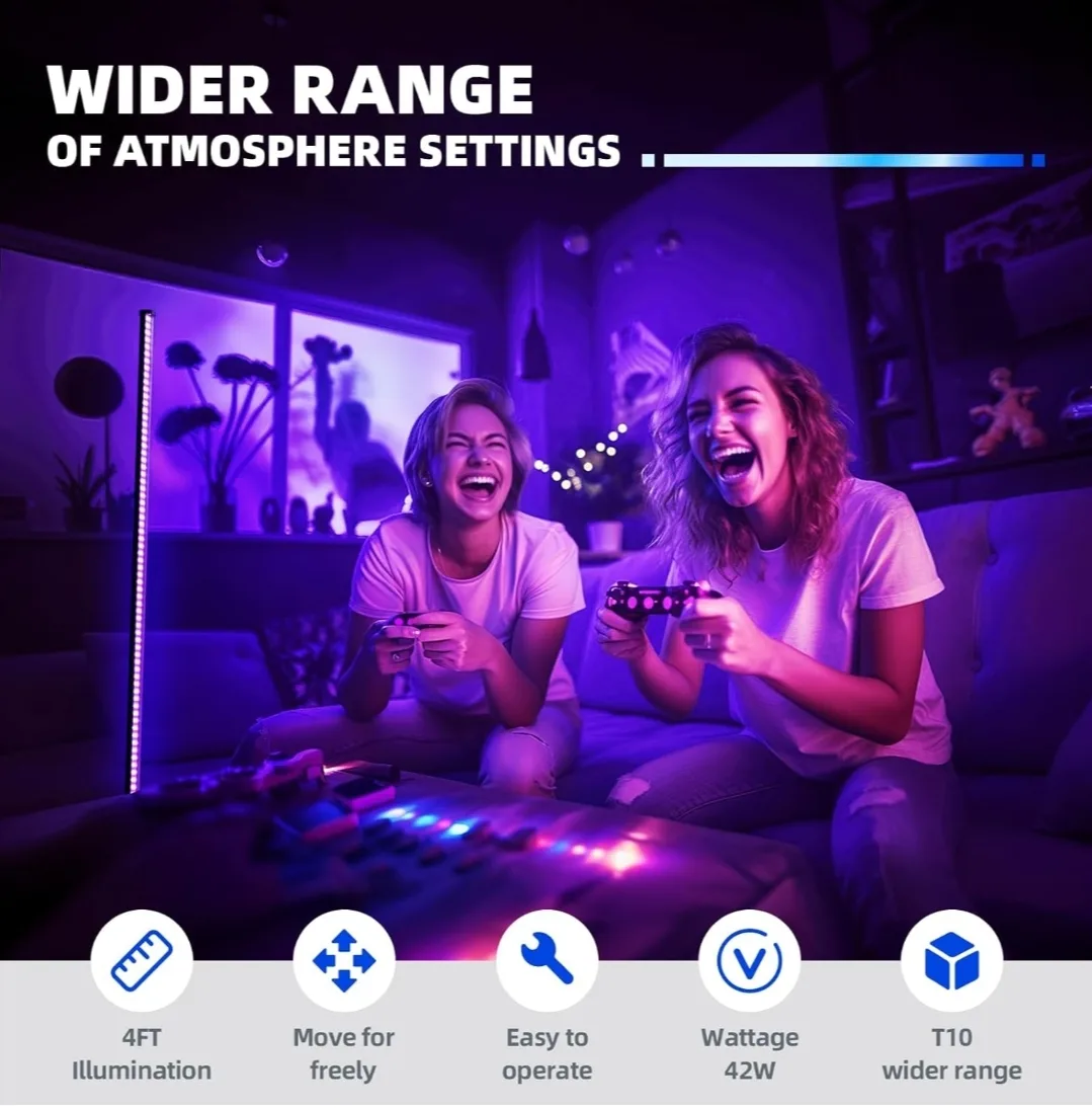 Barrina 42W UV Blacklight Bar with Tripod Stand, 4FT, 400nm image indicator(5)