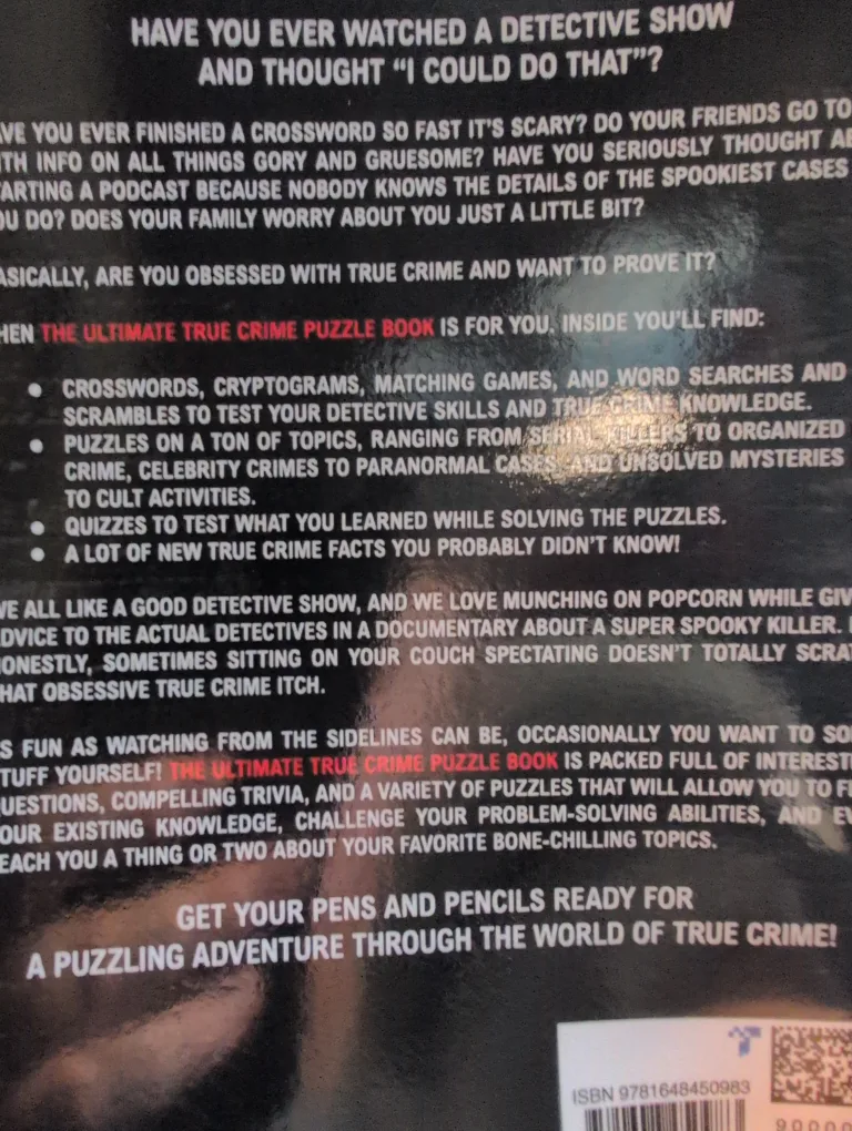 The Ultimate True Crime Puzzle Book #Freecycle image indicator(2)