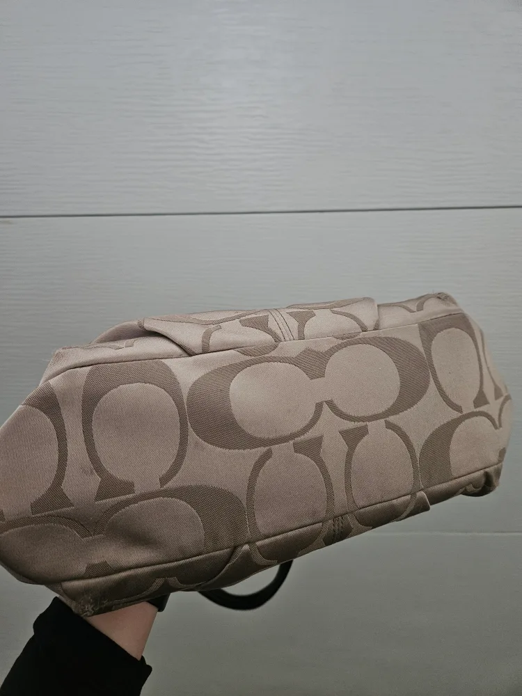 Coach Brooke Sateen Brown Signature Shoulder Bag L1176-F17183 image indicator(3)