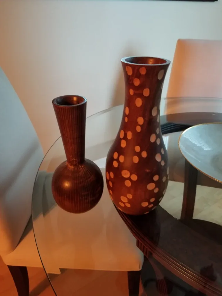 Set of 2 Wooden Vases thumbnail