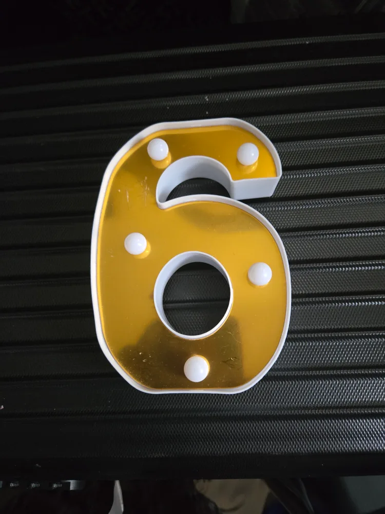 Party Decoration Light Up Numbers 5 & 6 image indicator(4)