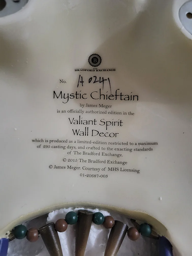 NEW - Native Mystic Chieftain Valiant Spirit Wall Decor image indicator(3)