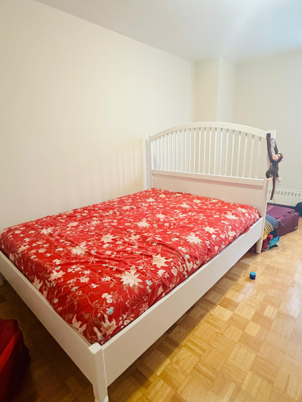 IKEA Queen Size Bed Frame with bed, bed cover - photo 3
