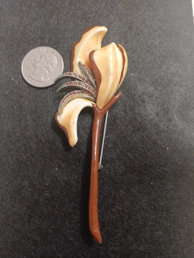 Vintage Ben-Amun Flower Brooch image indicator(4)