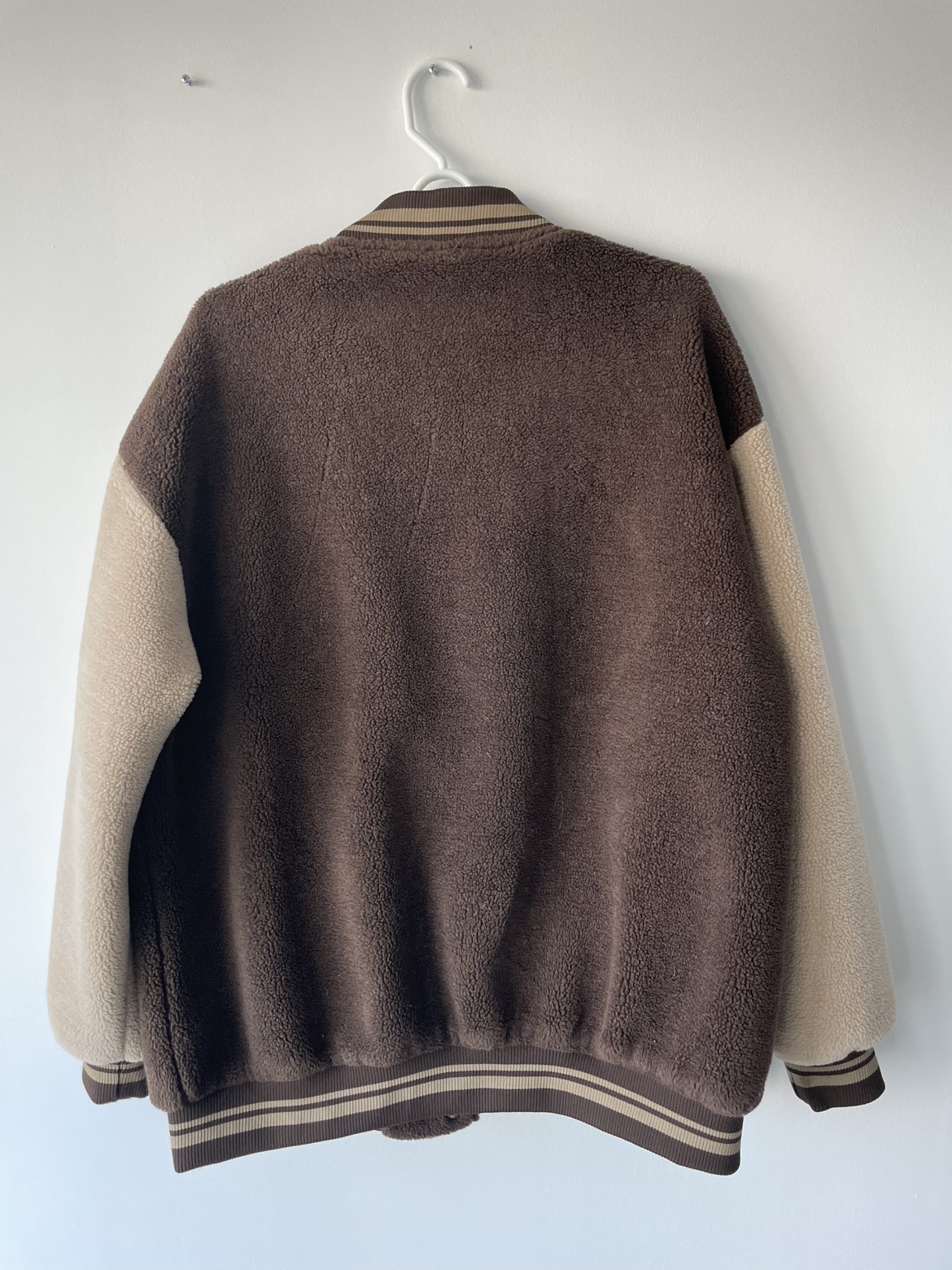 Brown and Beige Varsity Jacket - photo 2