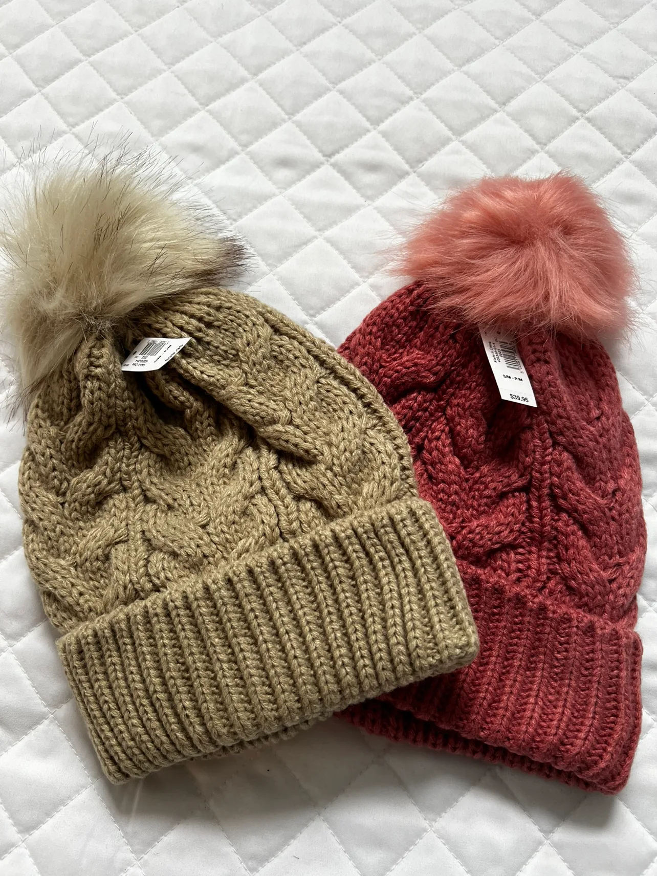 NEW WITH TAGS GAP GIRLS POMPOM HATS