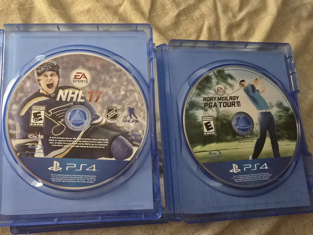 NHL 17 and Rory McIlroy PGA Tour PS4 Games