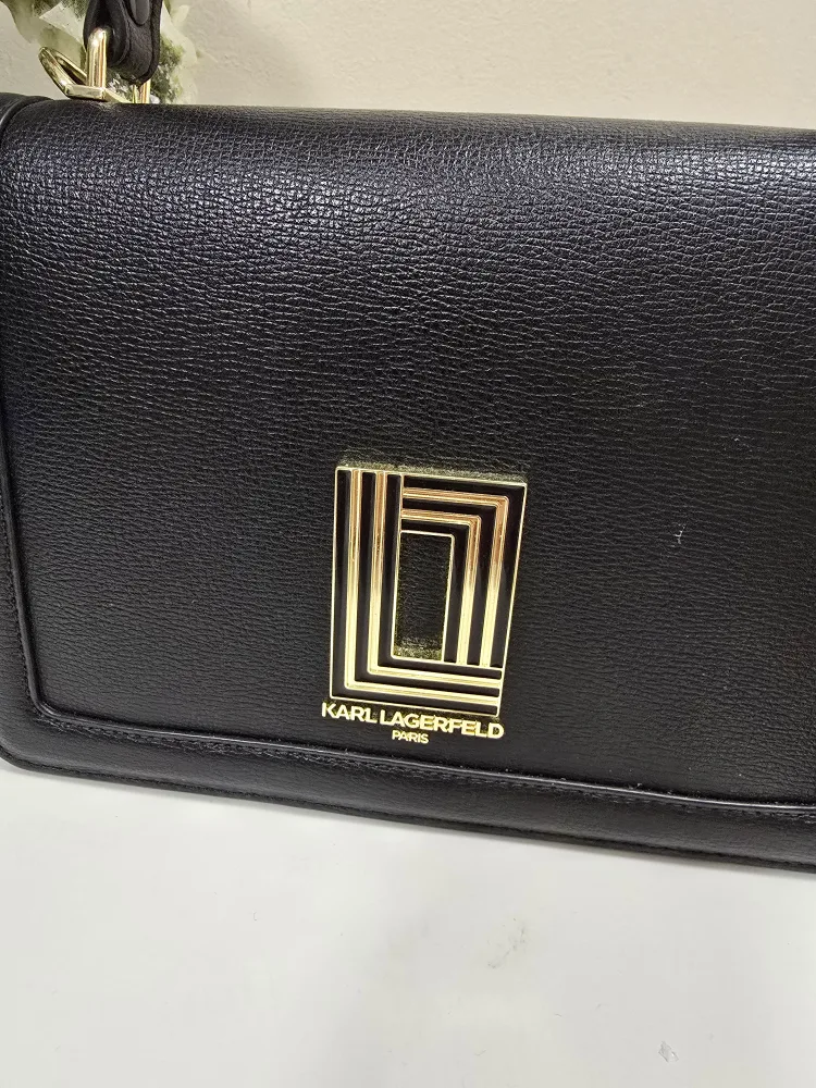 New Karl Lagerfeld Black Handbag for sale $75 image indicator(5)