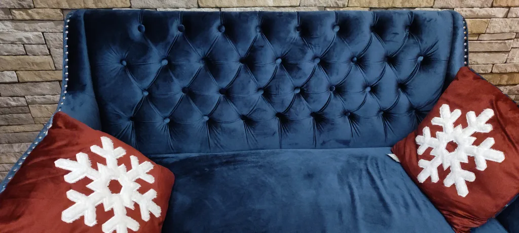 Velvet sofa image indicator(3)