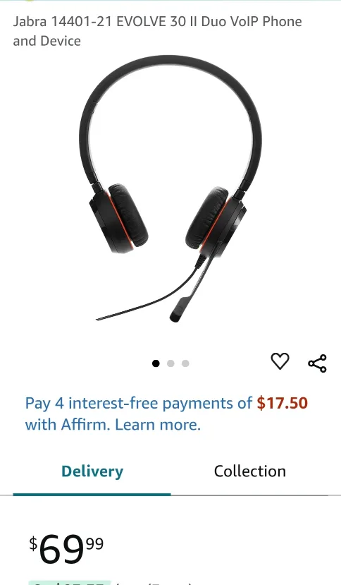 BNIB Jabra EVOLVE 30 II (noise cancelling) image indicator(2)