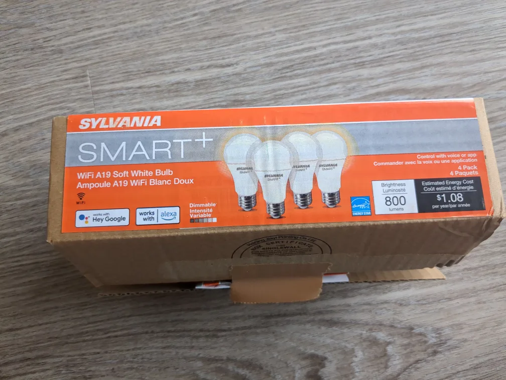 Sylvania Smart+ WiFi A19 Soft White Light Bulbs - 4 Pack image indicator(2)