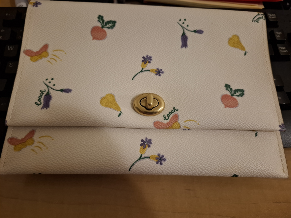 Brand new Coach Large turnlock pouch