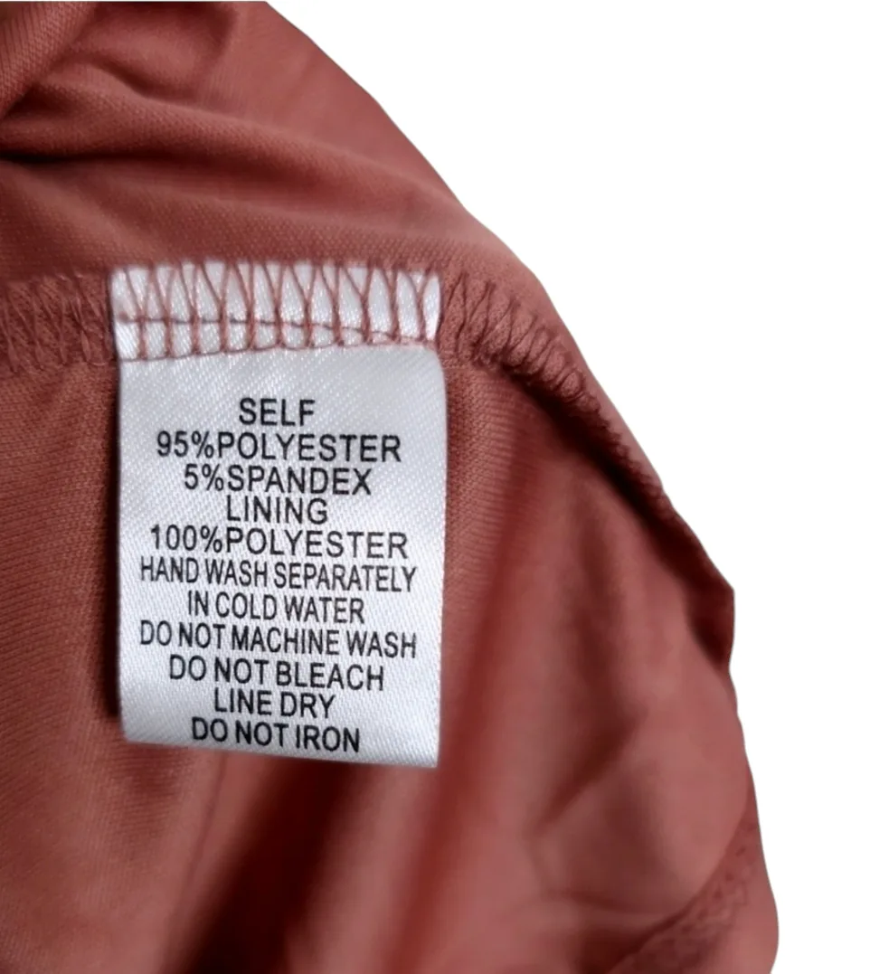 NWT Burgundy Ribbed Veloour Halter Mini Dress image indicator(6)