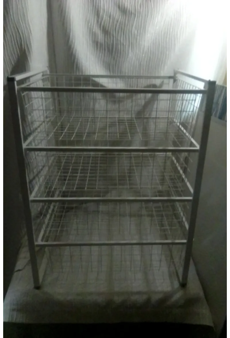 New White Wire Storage Shelf image indicator(4)