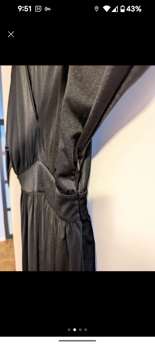 **HALSTON HERITAGE** SILKY COCKTAIL DRESS image indicator(2)