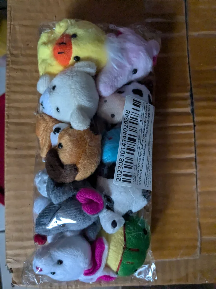 10 Piece Finger Puppets Animal Plush Toys image indicator(4)