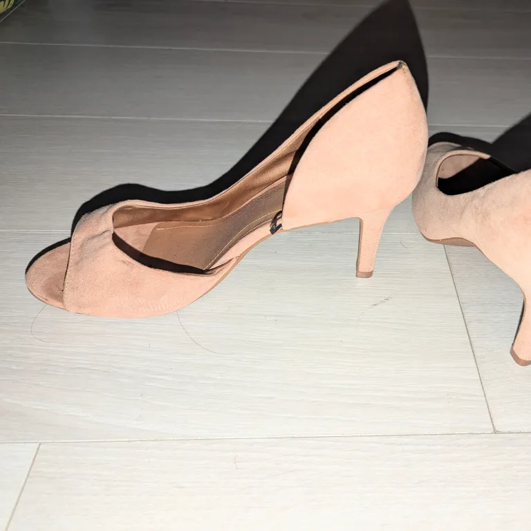 Suede Peep Toe Heels image indicator(3)