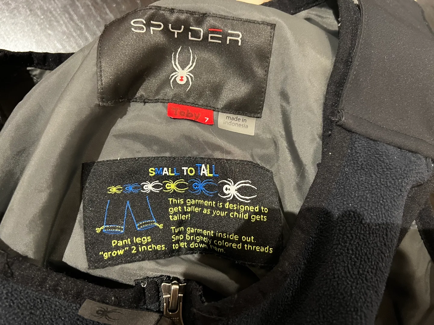 Spyder Kids Ski Bibs Size 7 image indicator(4)