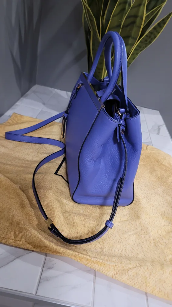 Fendi 2Jours  Purple Leather Handbag image indicator(7)